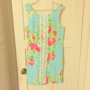 Lilly Pulitzer Cathy Shift Pool Blue Pink Lemonade